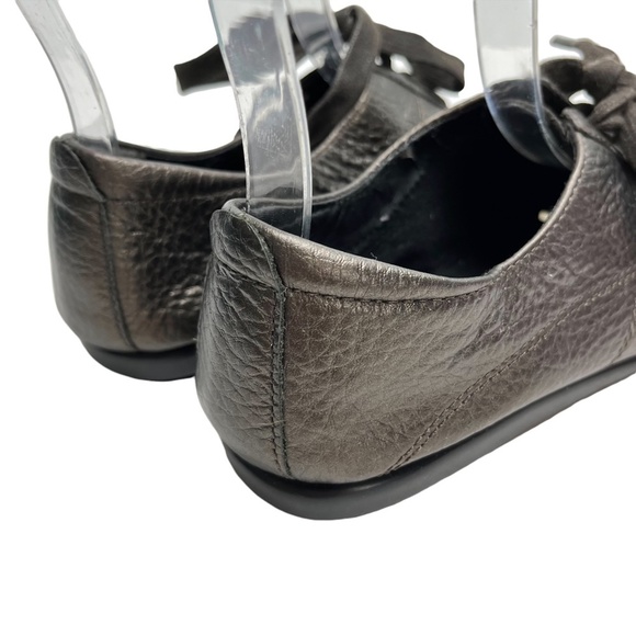 AEROSOLES TOY SOLDIER Metallic Bronze Genuine Leather Sneakers Casual Shoes 5 M - Picture 5 of 16